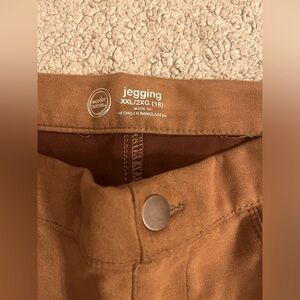 Wonder Nation faux suede jeggings size XXL girls